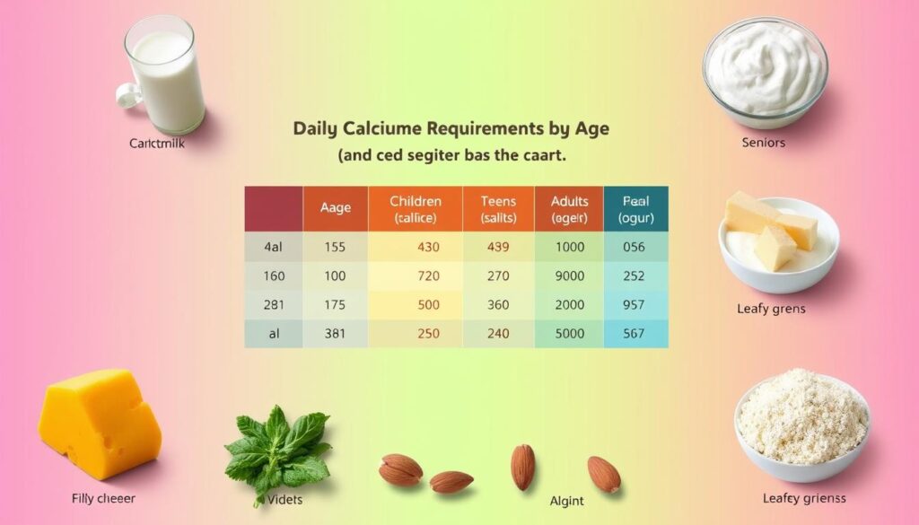 Daily Calcium Requirements