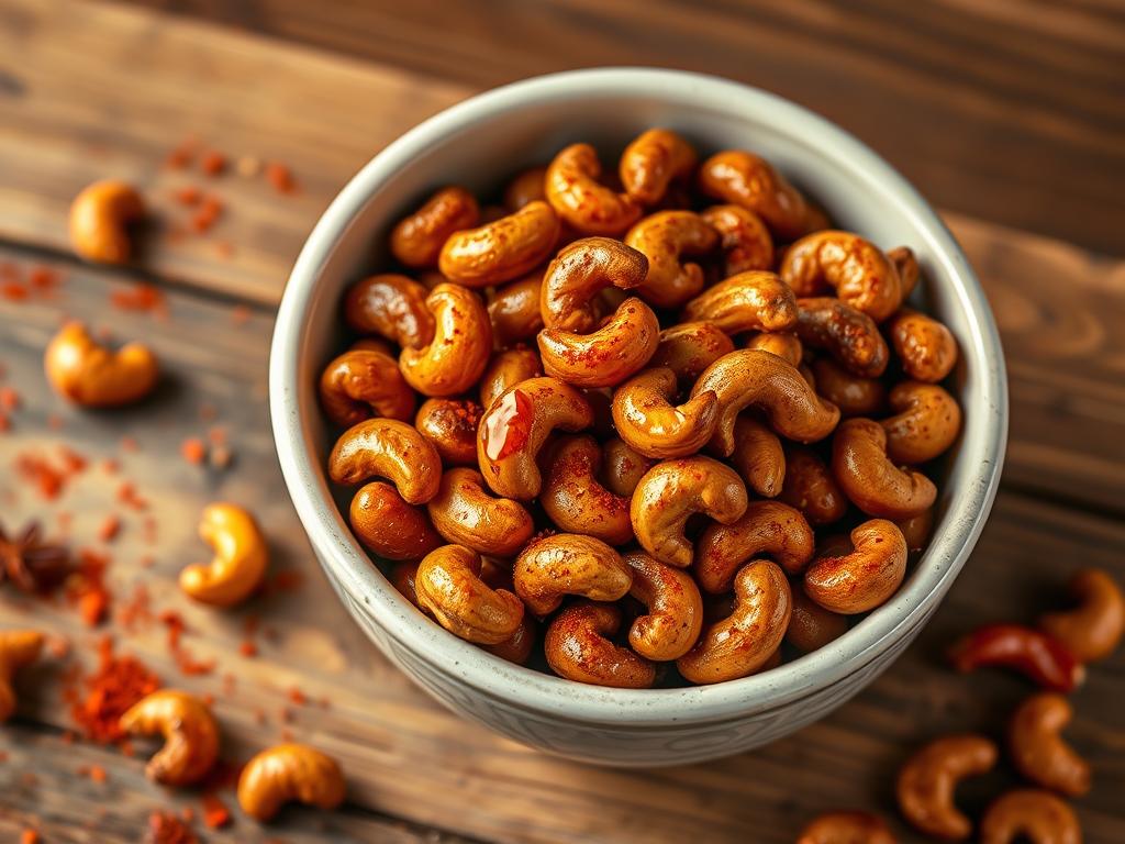 Irresistible Sweet and Spicy Roasted Cashews: A Flavor-packed Snack