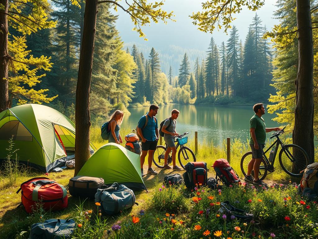 Low-cost outdoor trips with shared gear rentals