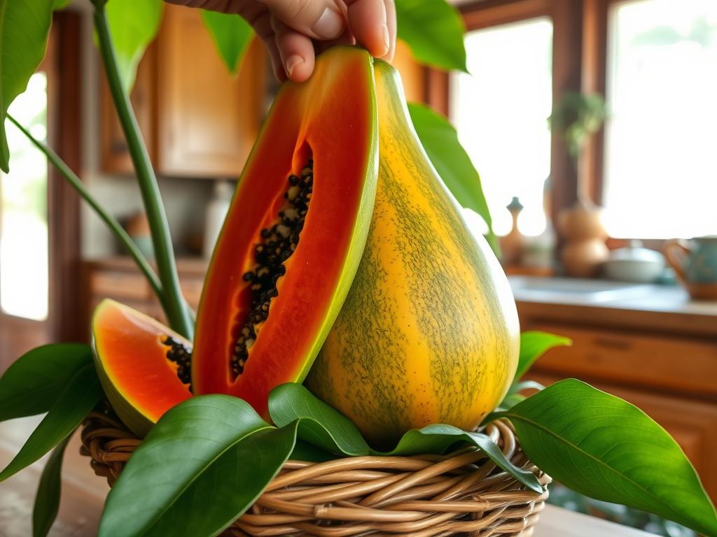 Storing papaya