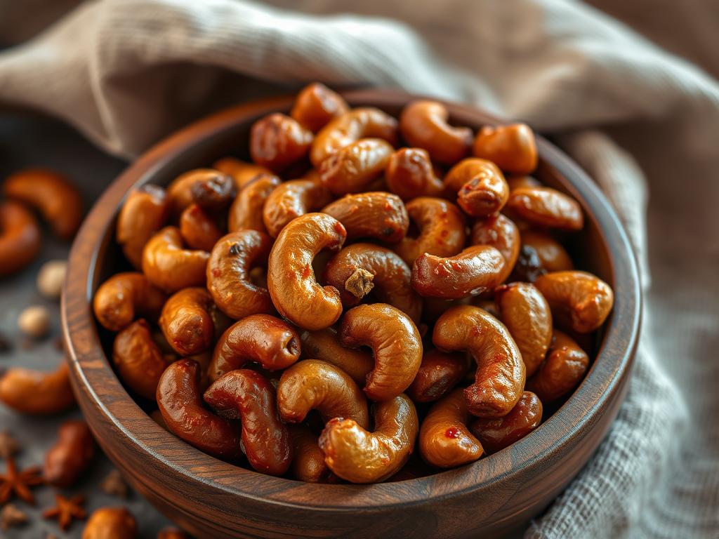 Sweet and Spicy Cashews