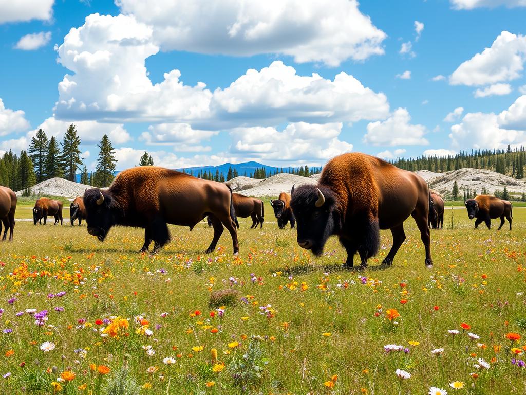 Yellowstone National Park wildlife spotting