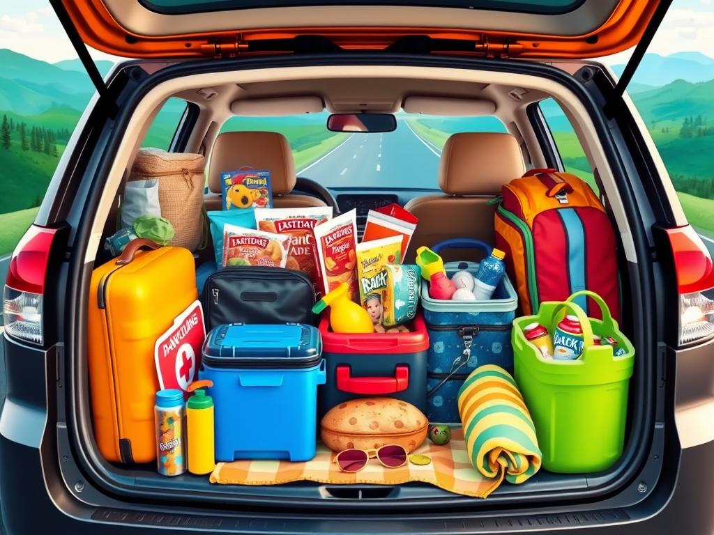 pack smart family road trip essentials