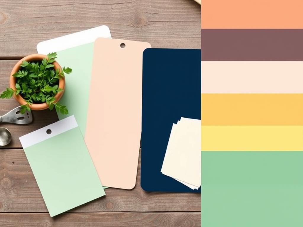 Color palette for small kitchens Color palette for small kitchens