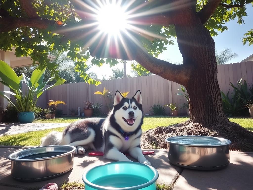 Keeping Huskies Cool in Hot Weather Keeping Huskies Cool in Hot Weather