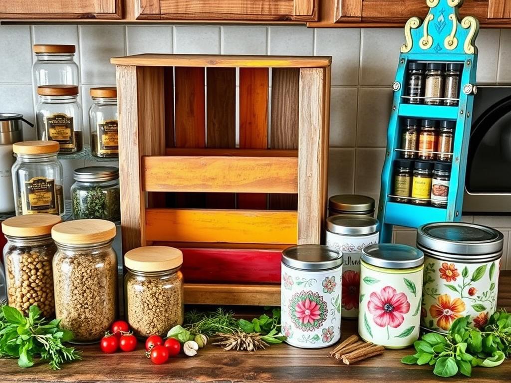 Upcycled spice storage