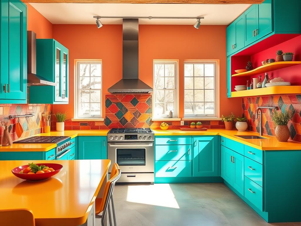 bold kitchen colors