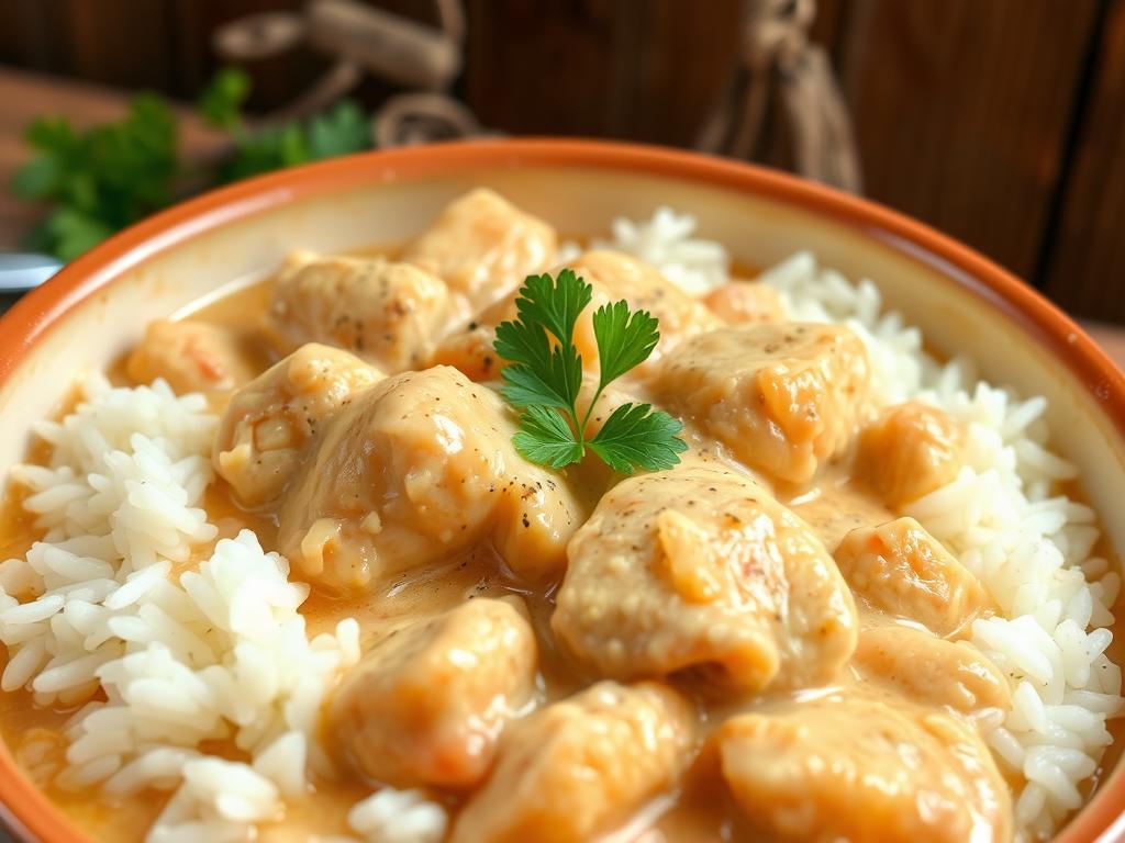 creamy chicken and rice creamy chicken and rice